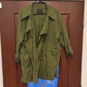 Black Label Olive Trench Coat